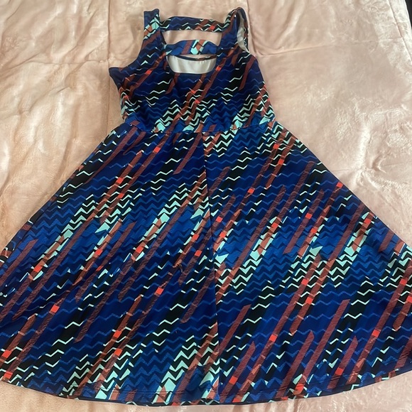 Aztec blue dress - Picture 3 of 4
